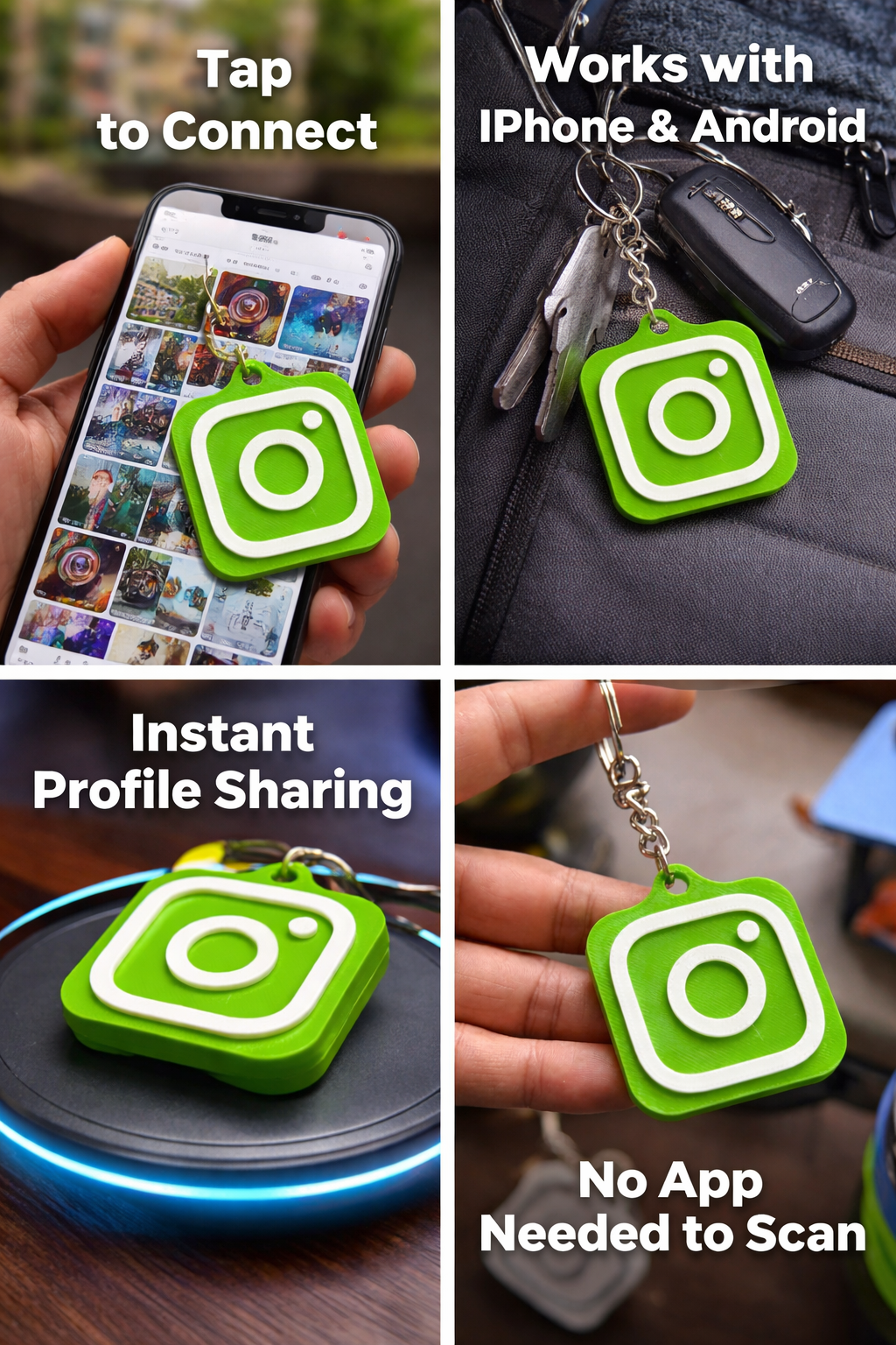 SMART NFC Instagram Keychain – Novelty Boy