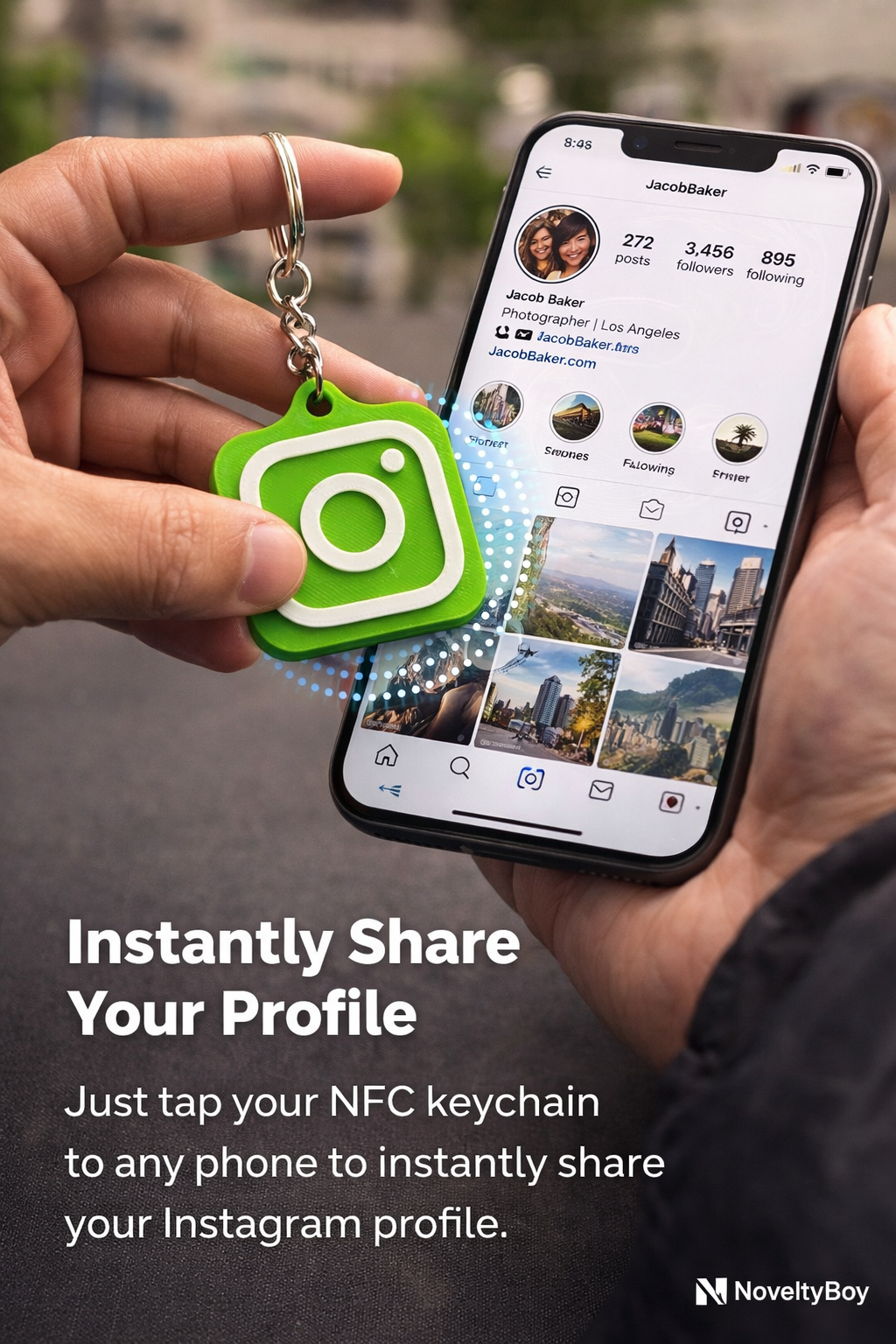 SMART NFC Instagram Keychain – Novelty Boy