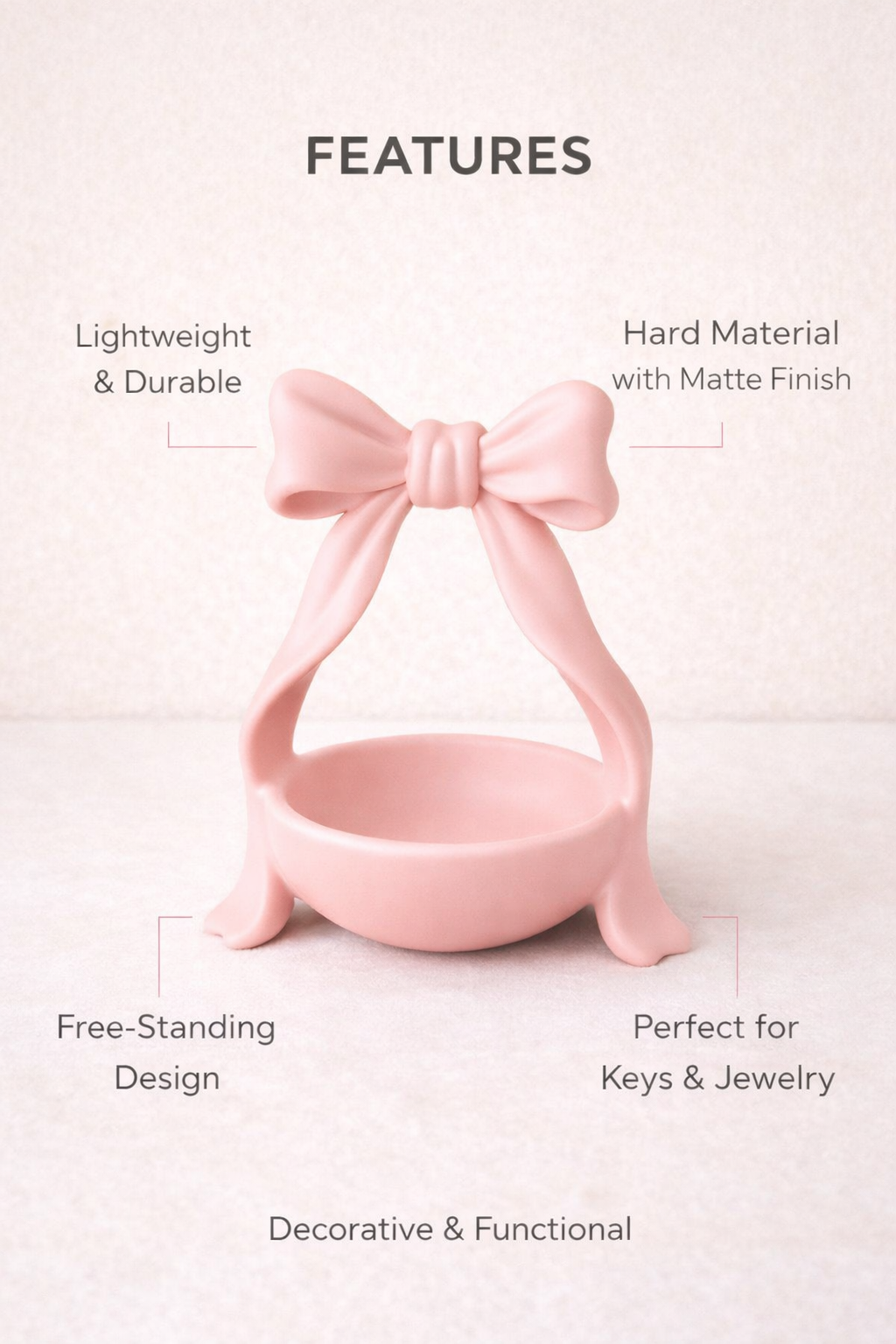 Decorative Bow Catchall Dish – Novelty Boy
