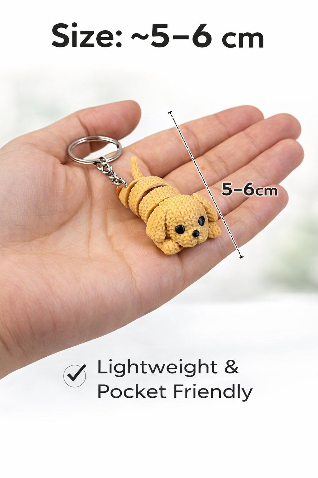 Flexi Fuzzy Skin Dog Keychain – Novelty Boy