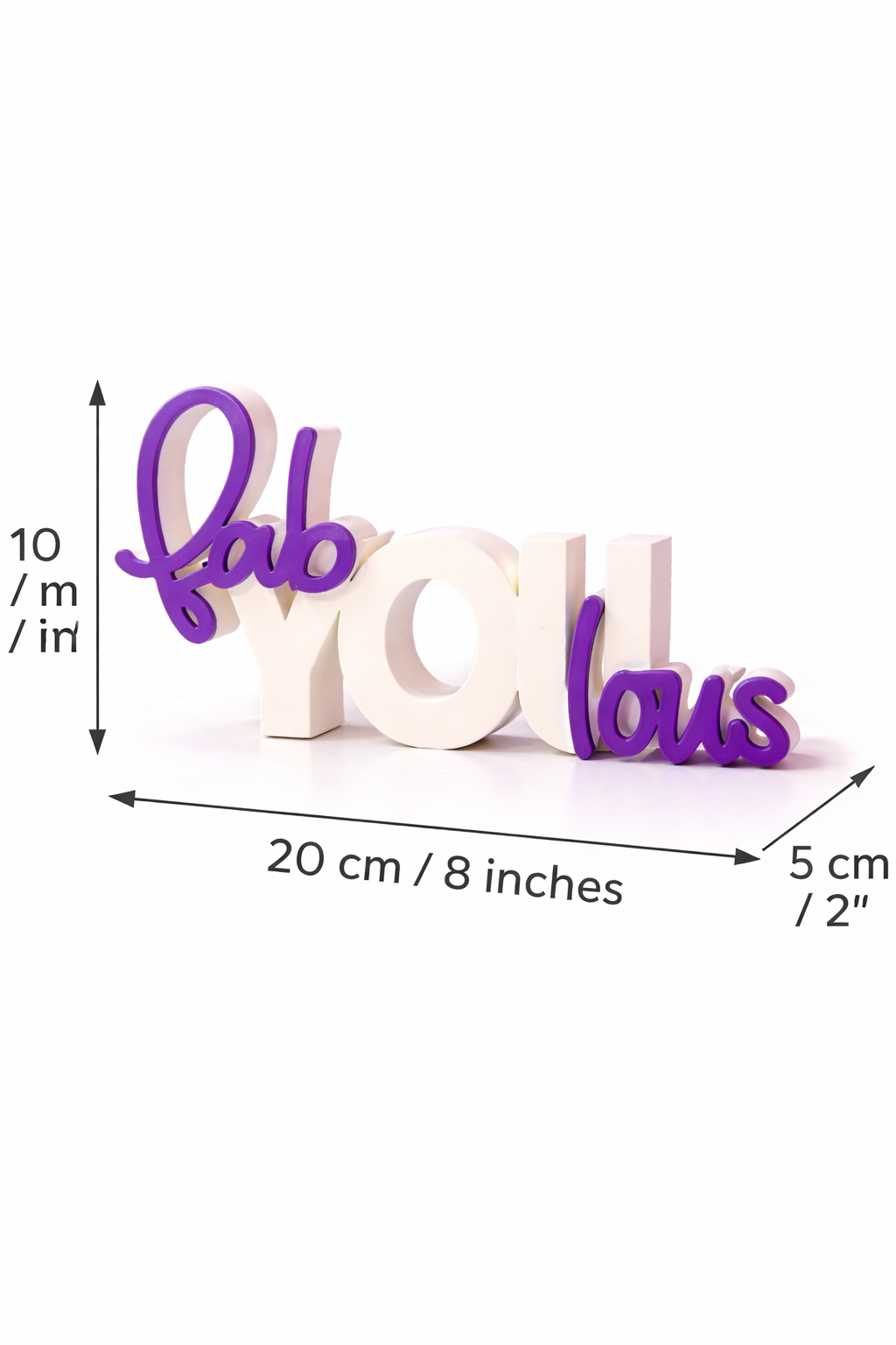 Fabulous Decorative Table Sign | Modern Desk & Shelf Decor