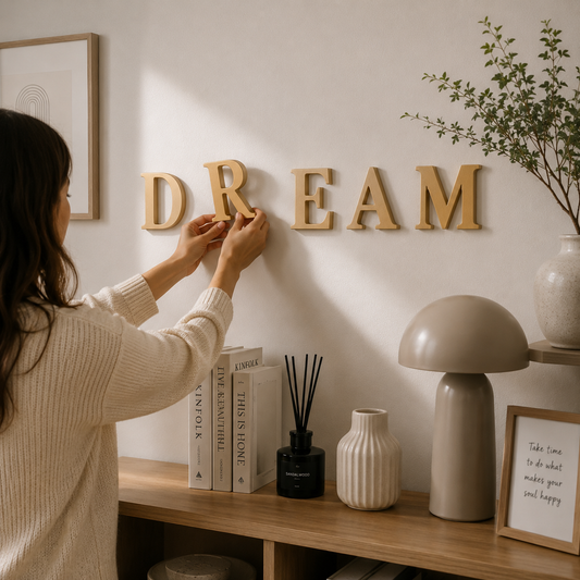 3D Alphabet Letter Decor (A to Z) – Minimal Premium Decorative Letters | 15cm