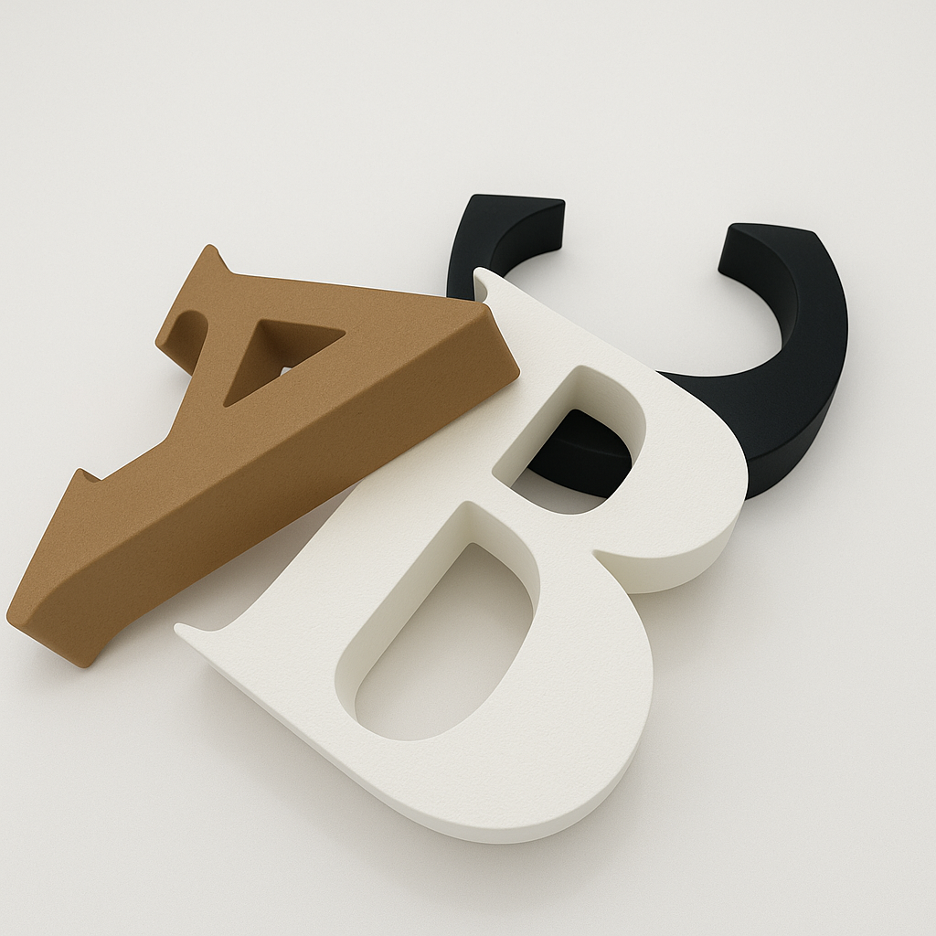 3D Alphabet Letter Decor – Novelty Boy