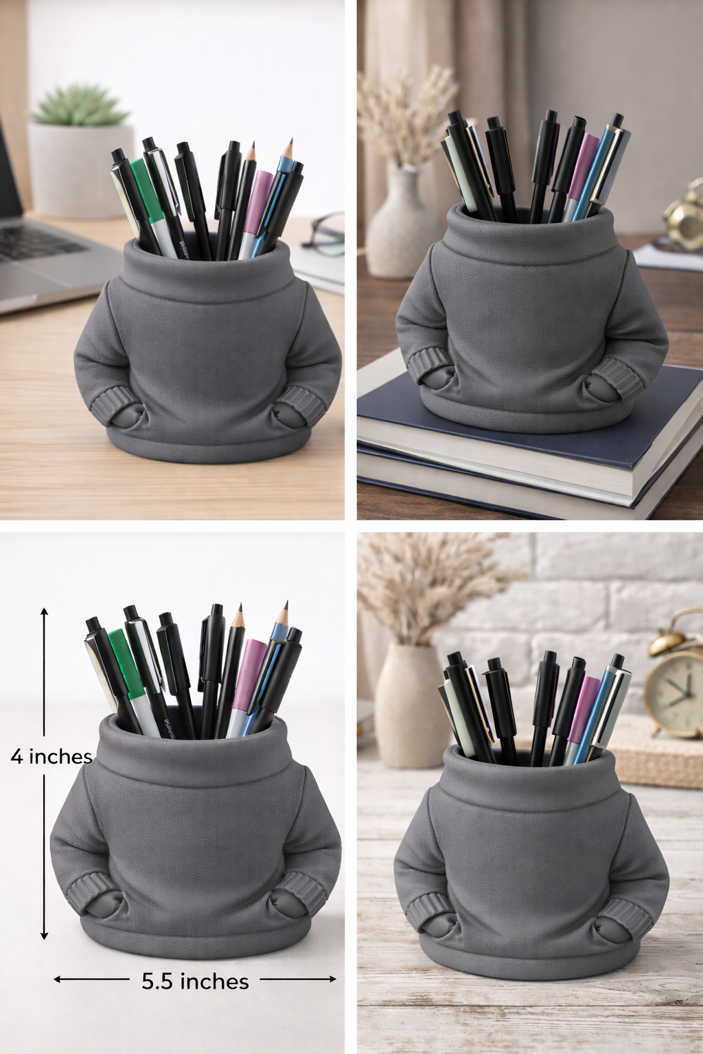 Hoodie-Shaped Pen Holder | Modern Desk Organizer with Unique Design