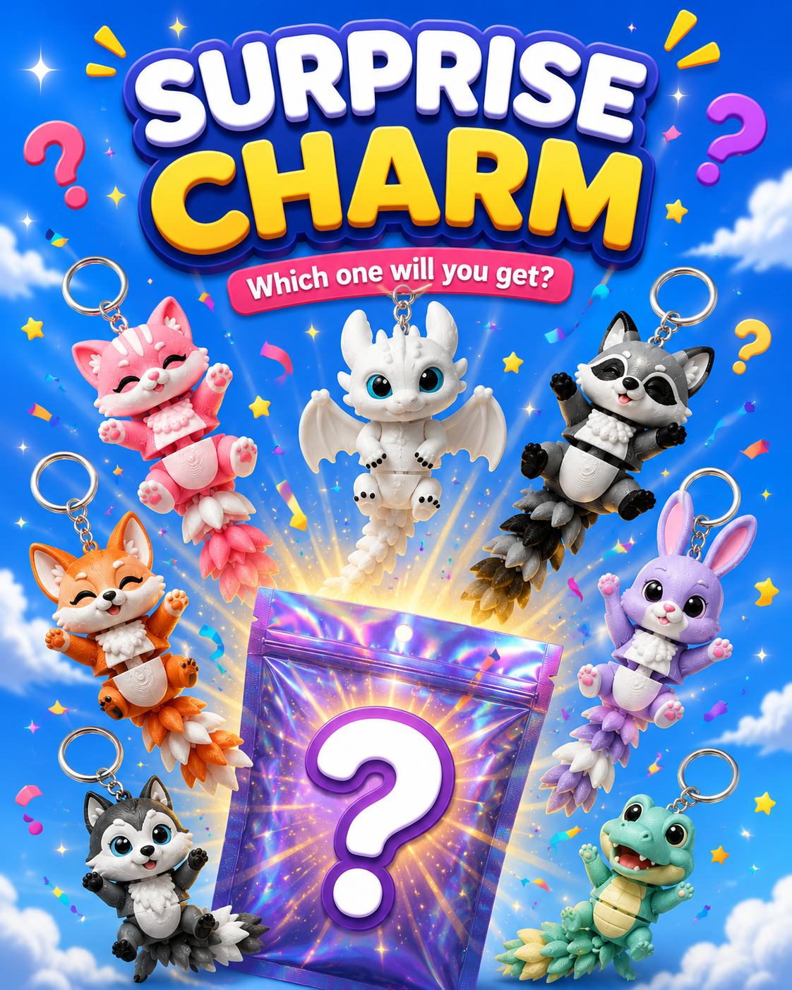 Kawaii charm collection – pick any for your pack