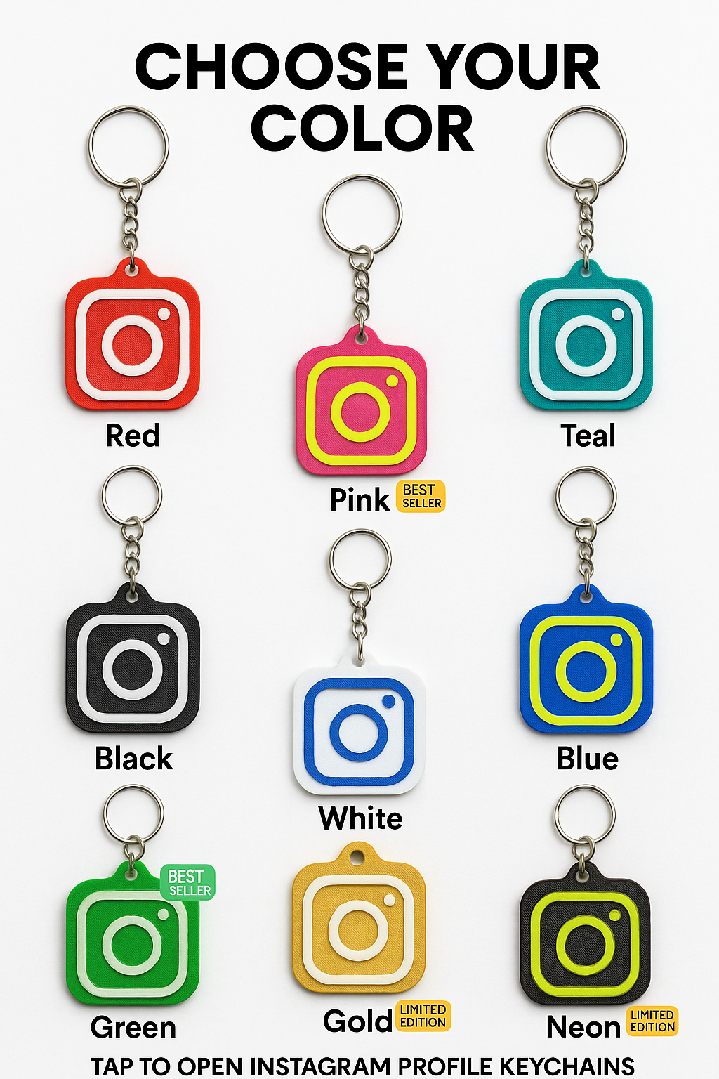 SMART NFC Instagram Keychain – Novelty Boy