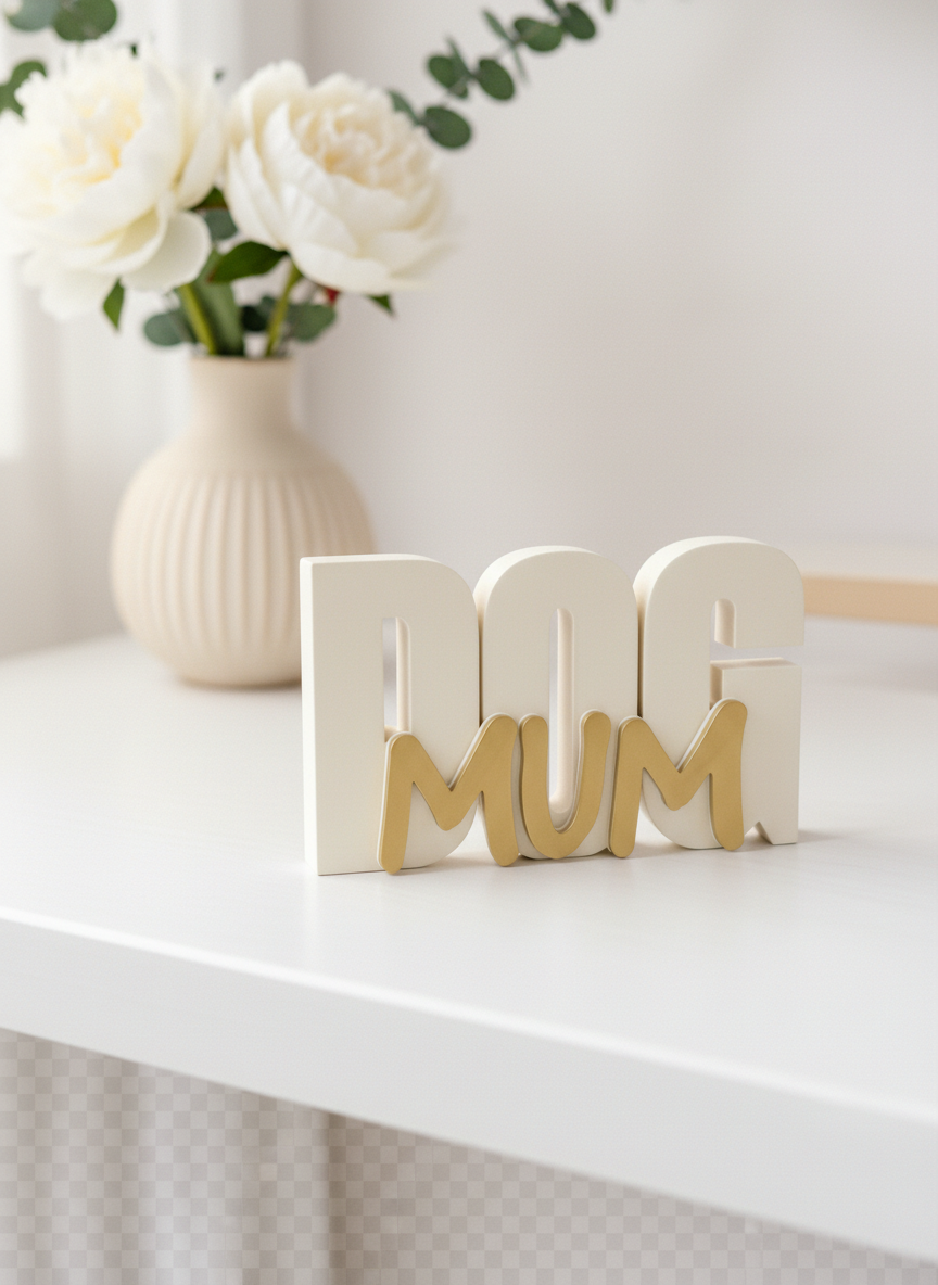 Dog Mum Table Sign – Novelty Boy
