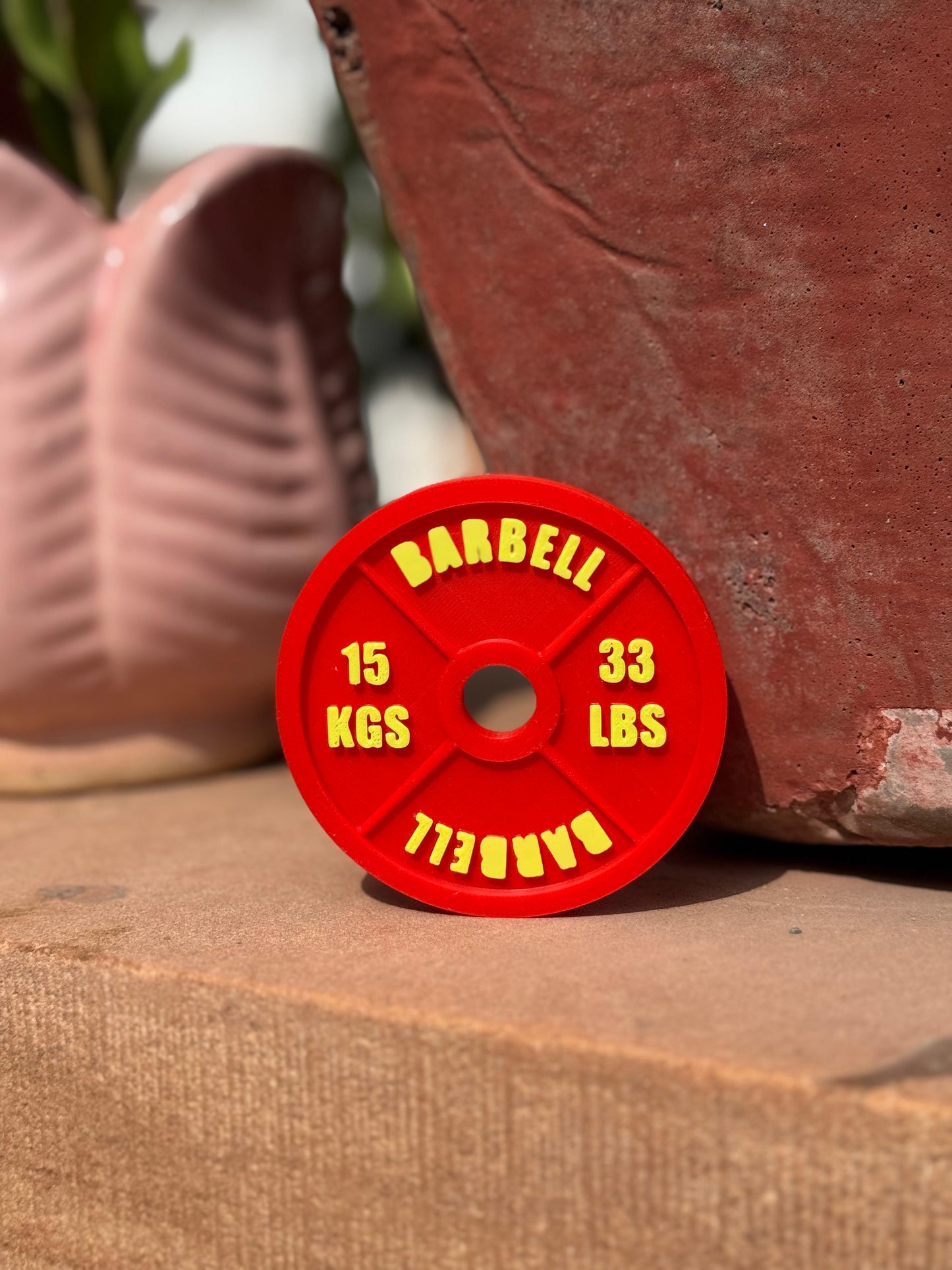 Custom Gym Plate 4x4" Fridge Magnet