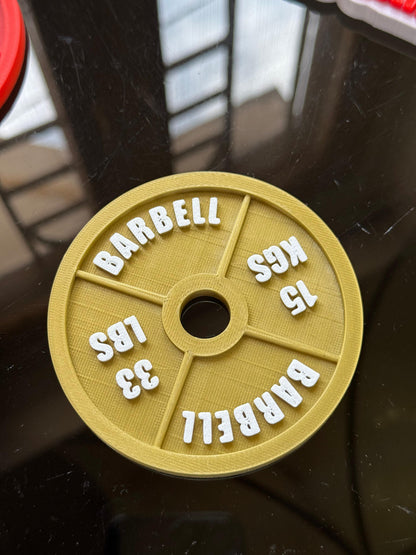 Custom Gym Plate 4x4" Fridge Magnet