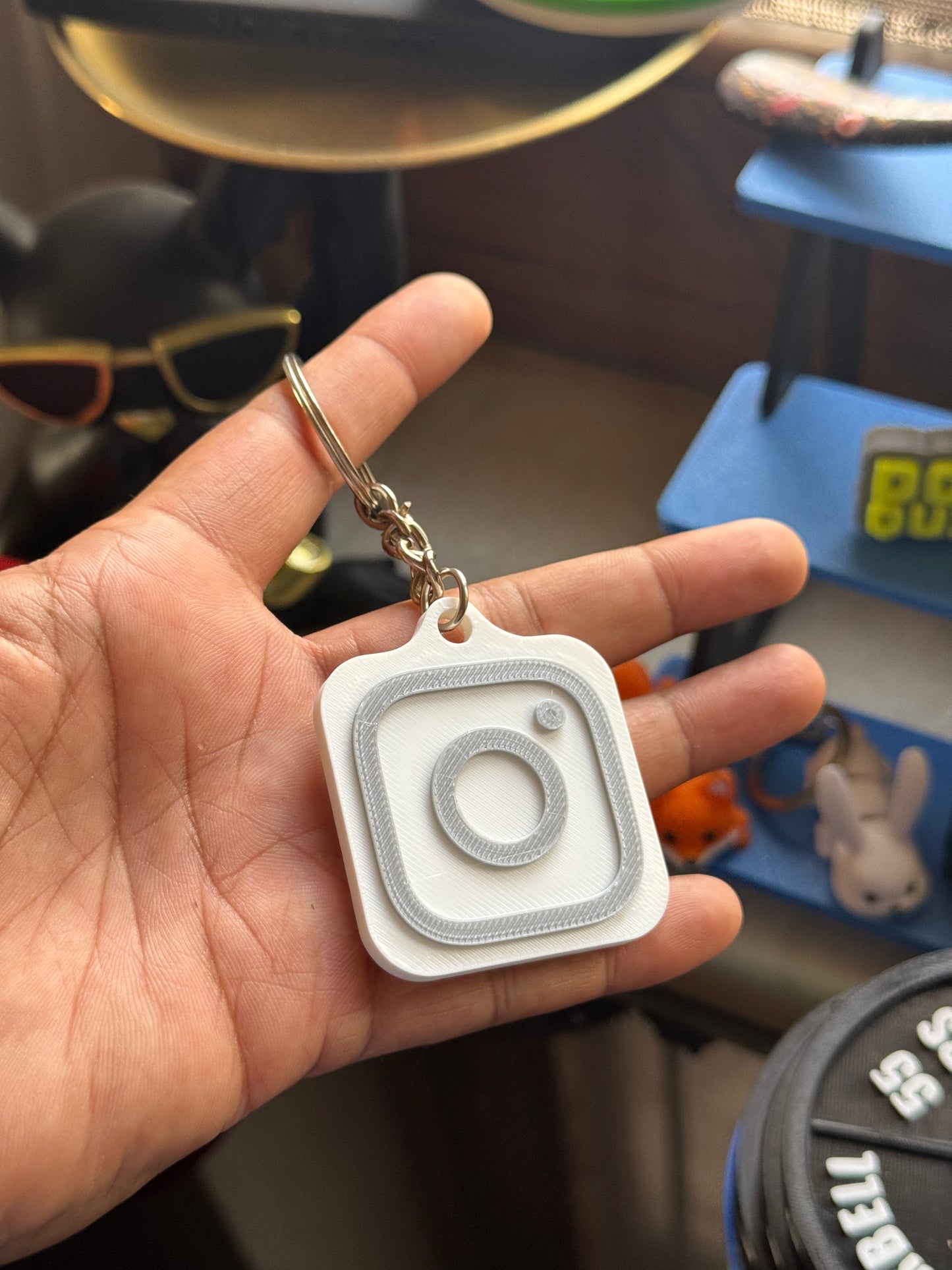 SMART NFC Instagram Keychain | Tap to Share Your Profile | 9 Colours