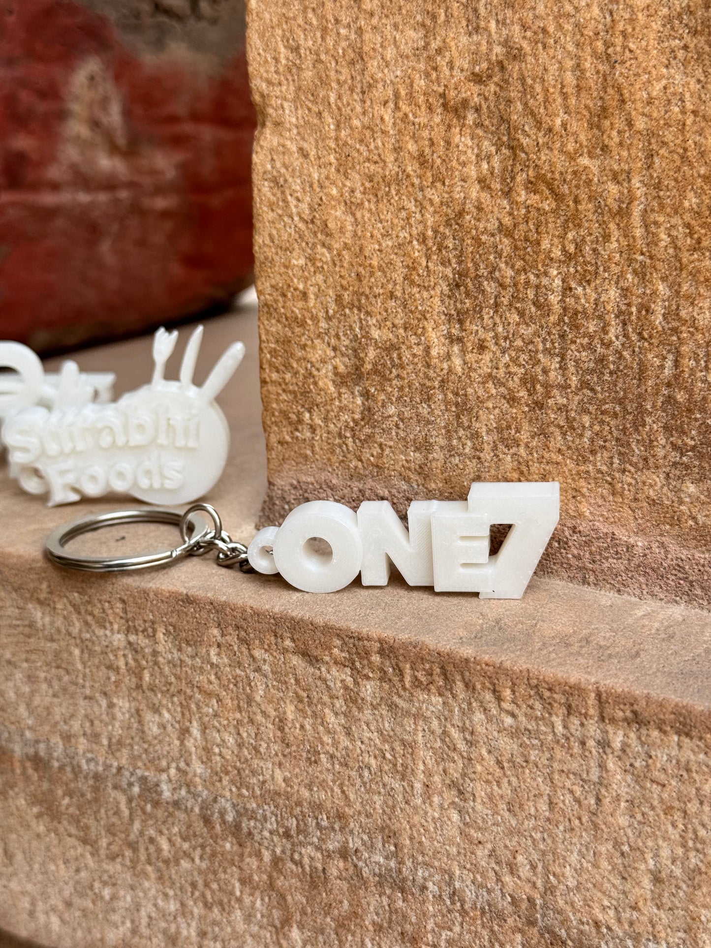 BULK Custom Brand Keychains -WHITE-  Premium Quality