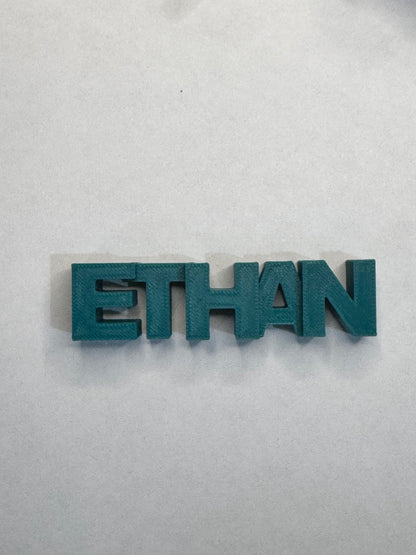1 Custom Name Magnet - Upto 10 cm length solid material