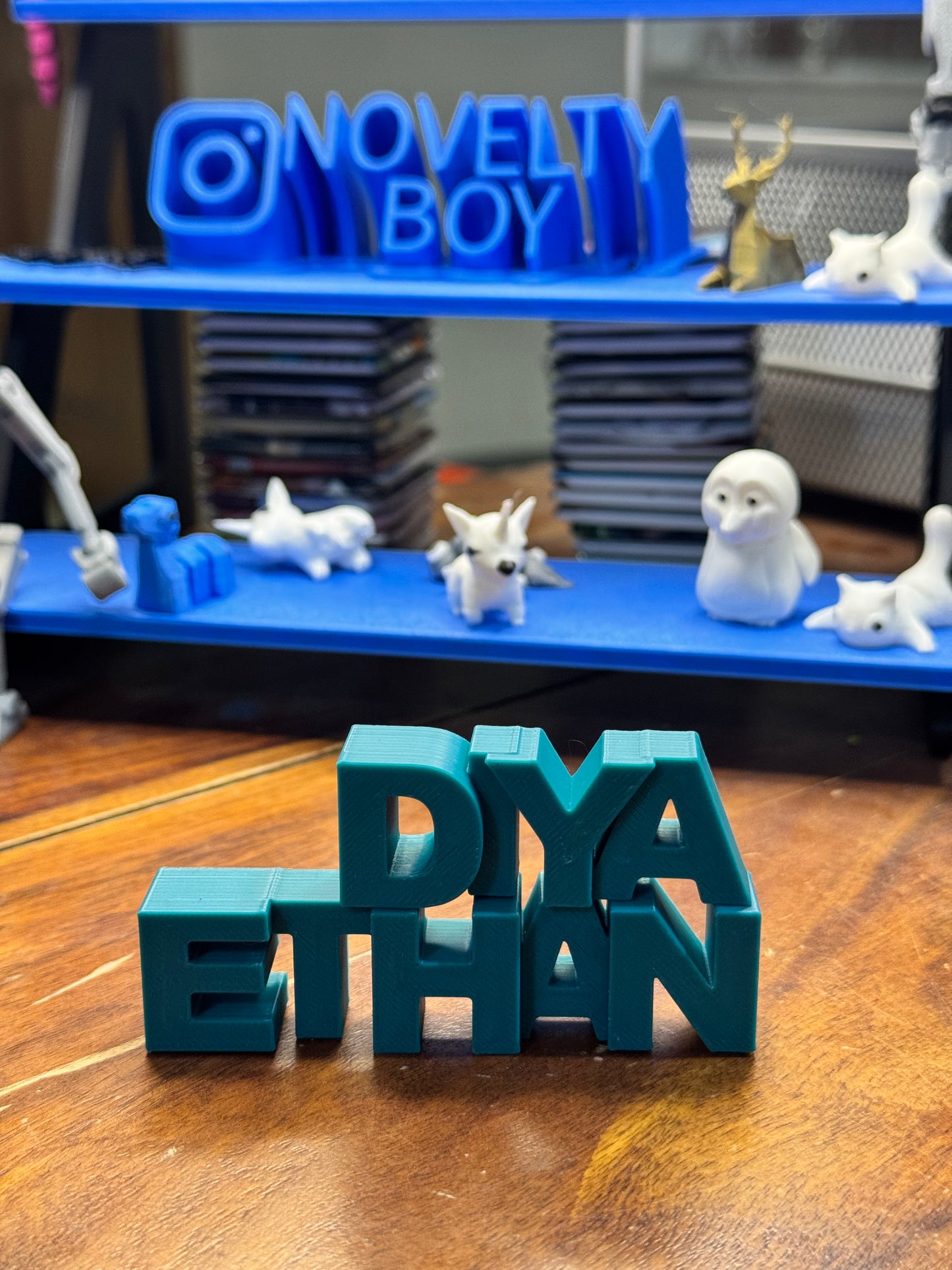 1 Custom Name Magnet - Upto 10 cm length solid material