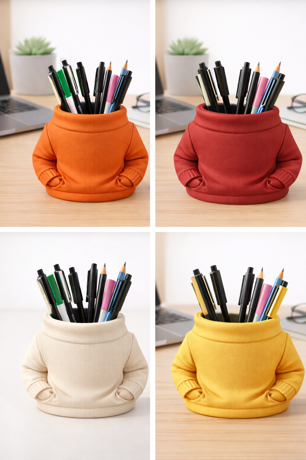 Hoodie-Shaped Pen Holder | Modern Desk Organizer with Unique Design