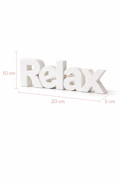 Relax Table Sign | Decorative Desk and Shelf Decor