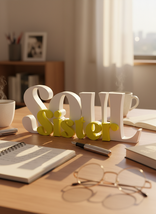 Soul Sister Table Sign | Decorative Desk and Shelf Decor