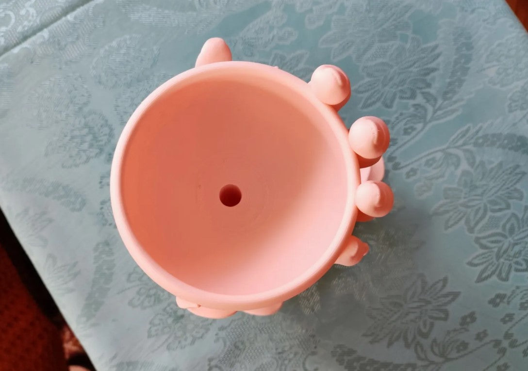 Mushroom Hand Vase – Medium (20 cm Height)