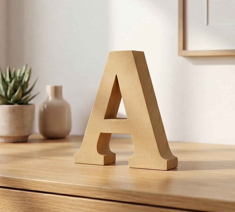 3D Alphabet Letter Decor (A to Z) – Minimal Premium Decorative Letters | 15cm