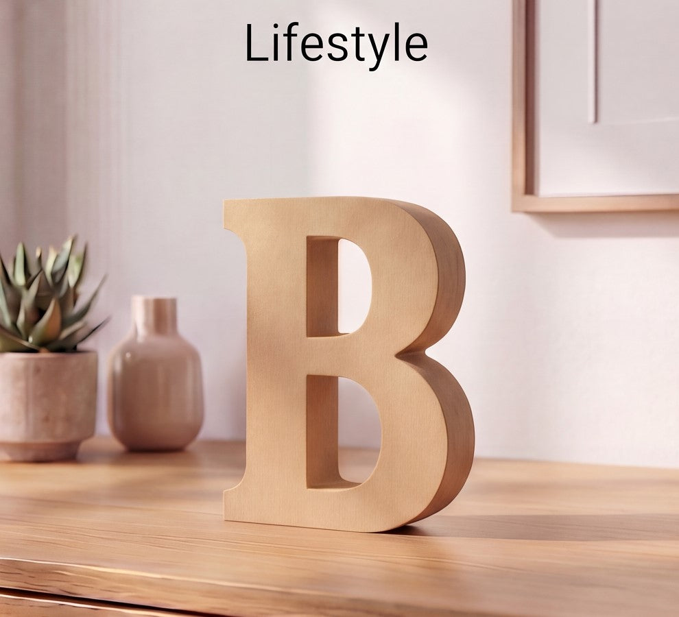 3D Alphabet Letter Decor (A to Z) – Minimal Premium Decorative Letters | 15cm