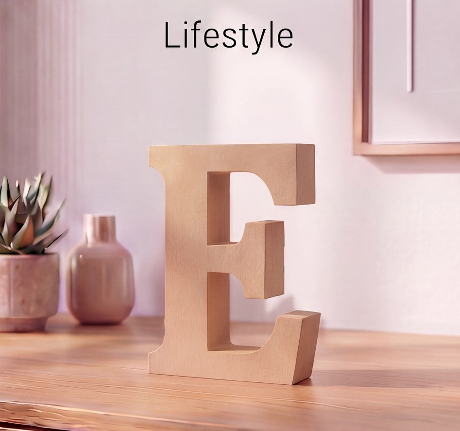 3D Alphabet Letter Decor (A to Z) – Minimal Premium Decorative Letters | 15cm