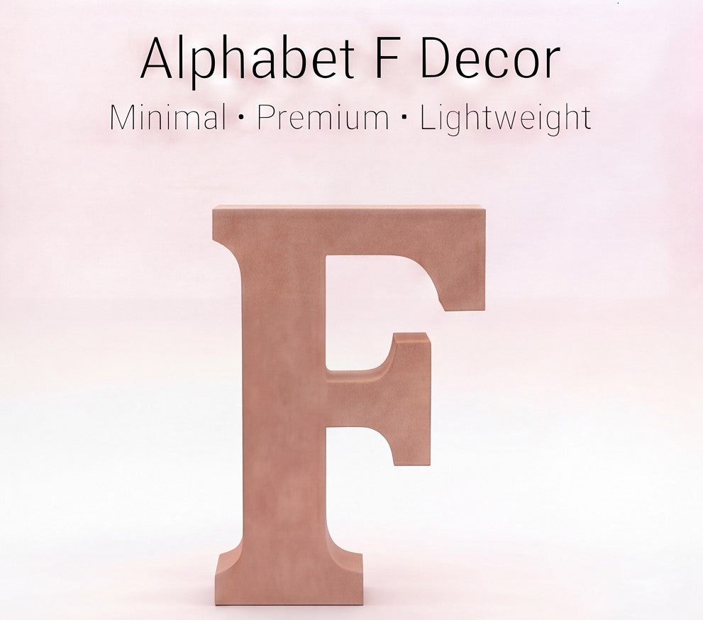 3D Alphabet Letter Decor (A to Z) – Minimal Premium Decorative Letters | 15cm
