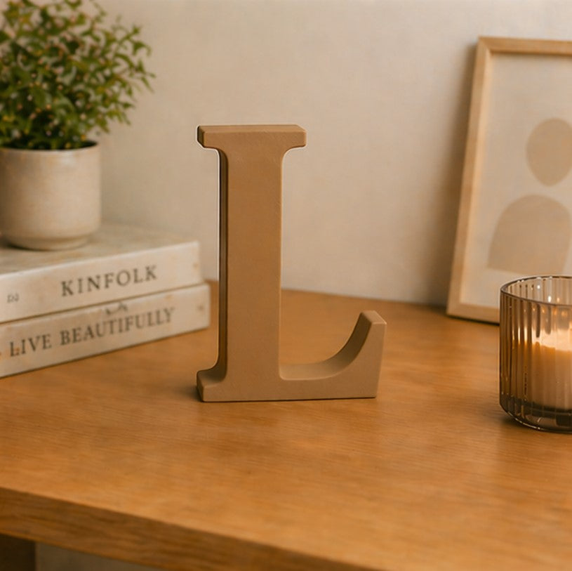 3D Alphabet Letter Decor (A to Z) – Minimal Premium Decorative Letters | 15cm