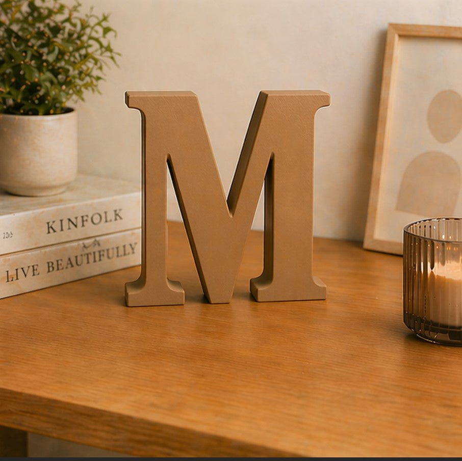 3D Alphabet Letter Decor (A to Z) – Minimal Premium Decorative Letters | 15cm
