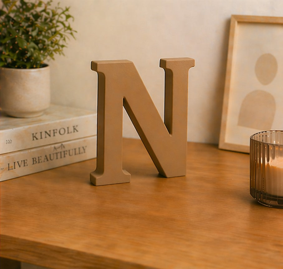 3D Alphabet Letter Decor (A to Z) – Minimal Premium Decorative Letters | 15cm