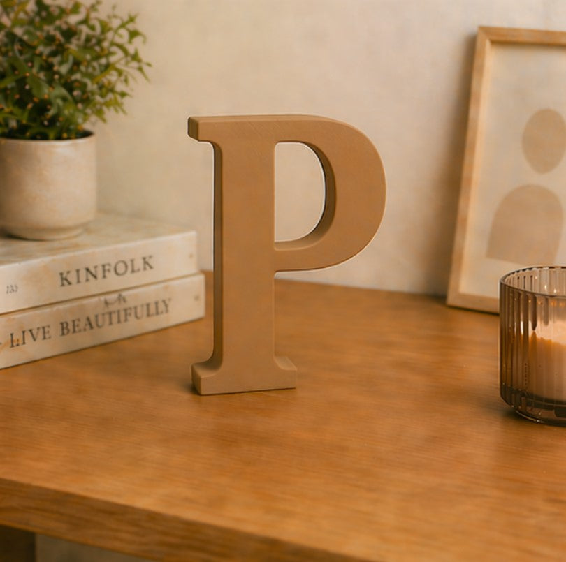 3D Alphabet Letter Decor (A to Z) – Minimal Premium Decorative Letters | 15cm