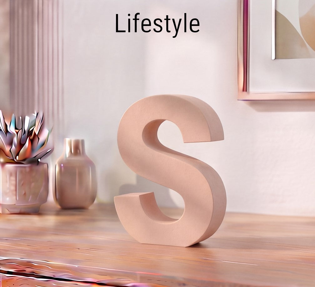 3D Alphabet Letter Decor (A to Z) – Minimal Premium Decorative Letters | 15cm