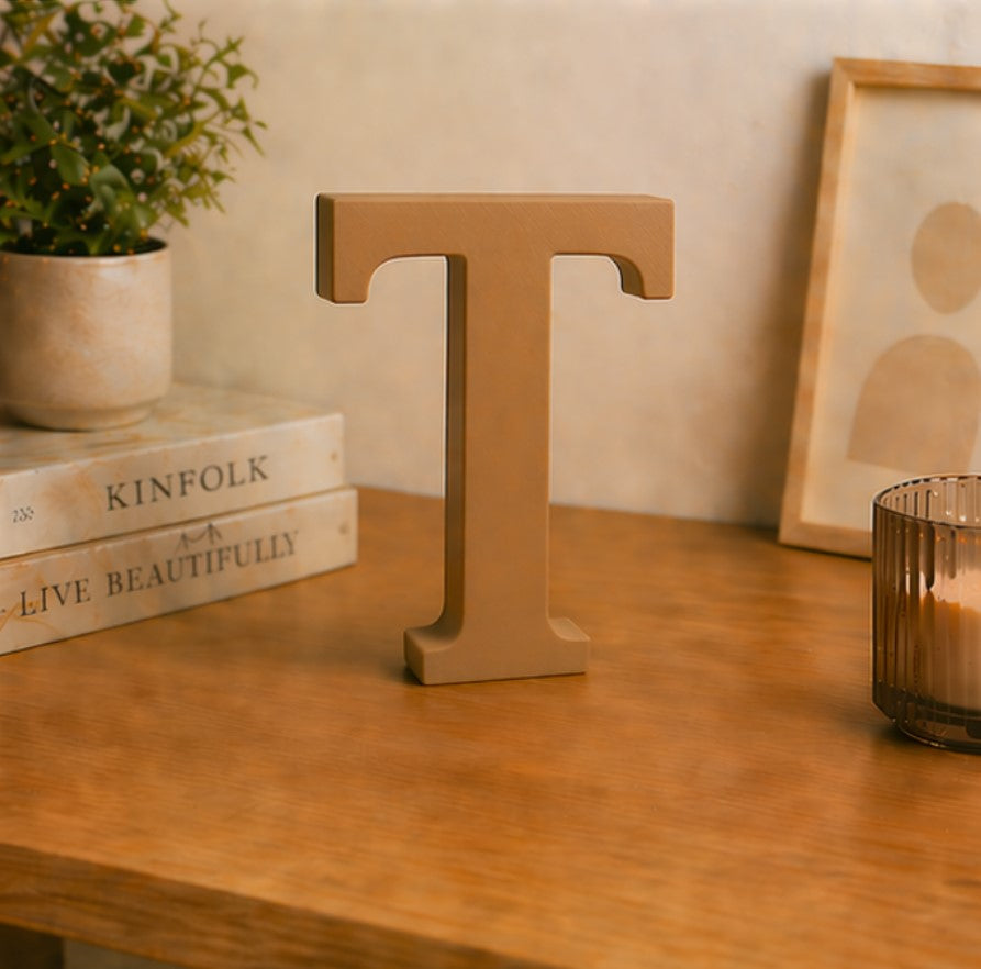 3D Alphabet Letter Decor (A to Z) – Minimal Premium Decorative Letters | 15cm