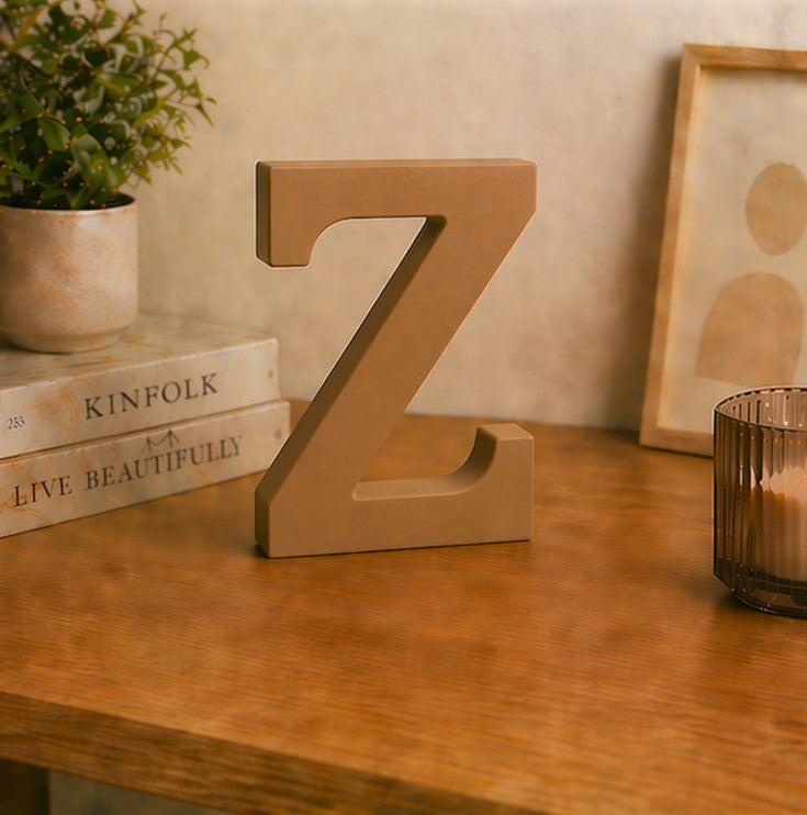 3D Alphabet Letter Decor (A to Z) – Minimal Premium Decorative Letters | 15cm