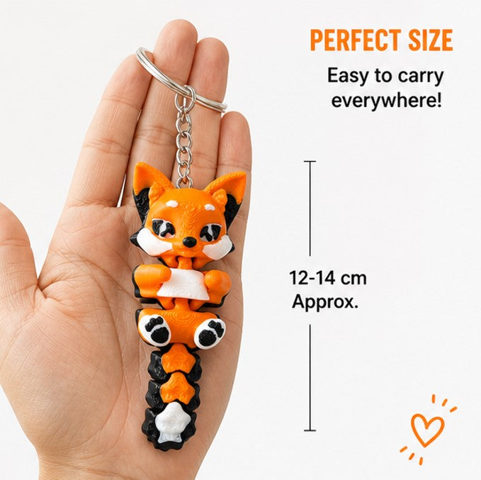 Cute Fox Bag Charm Keychain – Novelty Boy