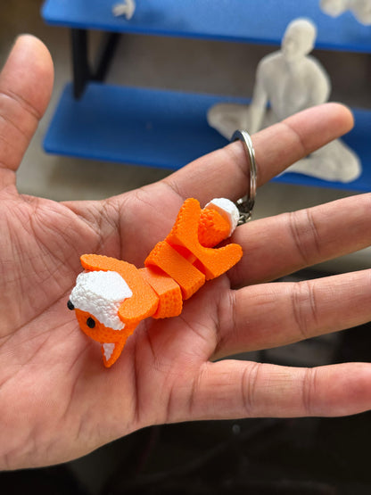 Flexi Fox Keychain – Playful & Pocket-Sized