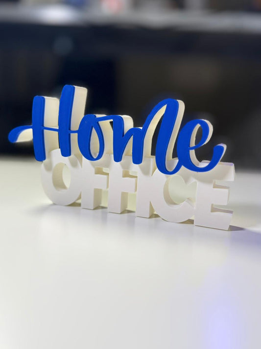 Home Office Decorative Table Sign | Modern Desk & Workspace Decor