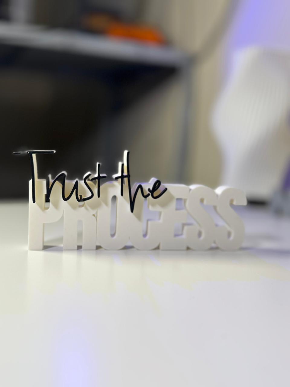 Trust the Process Table Sign – Novelty Boy