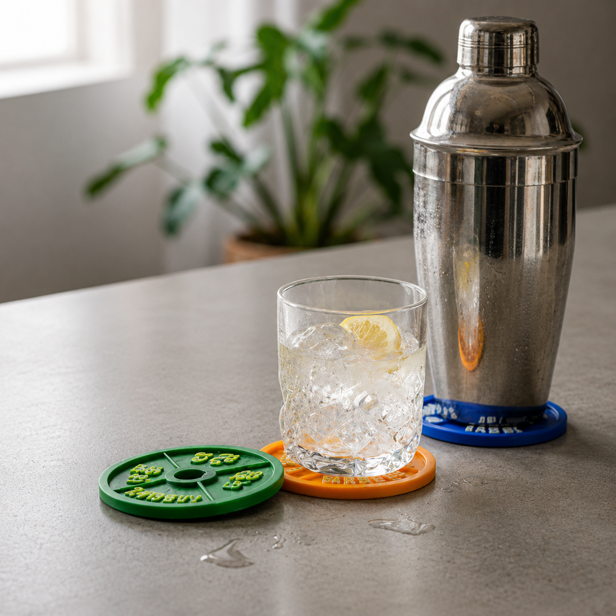 Gym Plate Coaster Set – Novelty Boy
