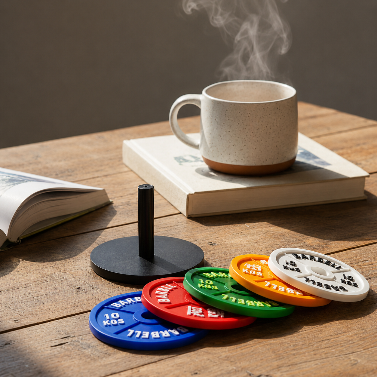 Gym Plate Coaster Set – Novelty Boy