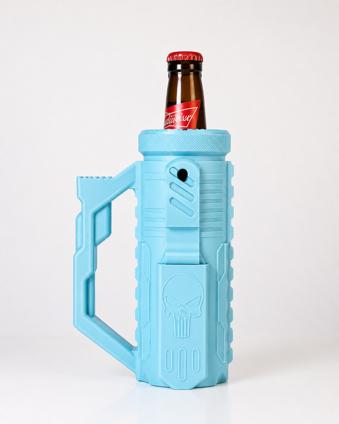 Tactical Bottle Koozie with Hidden Bottle Opener – 3D Printed Rugged Drink Sleeve