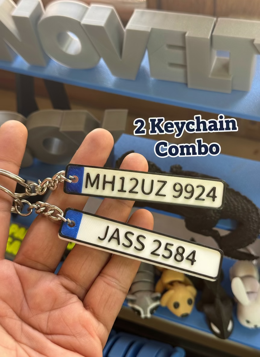 Number Plate Keychain Design Custom Number Plate Keychain – Novelty Boy