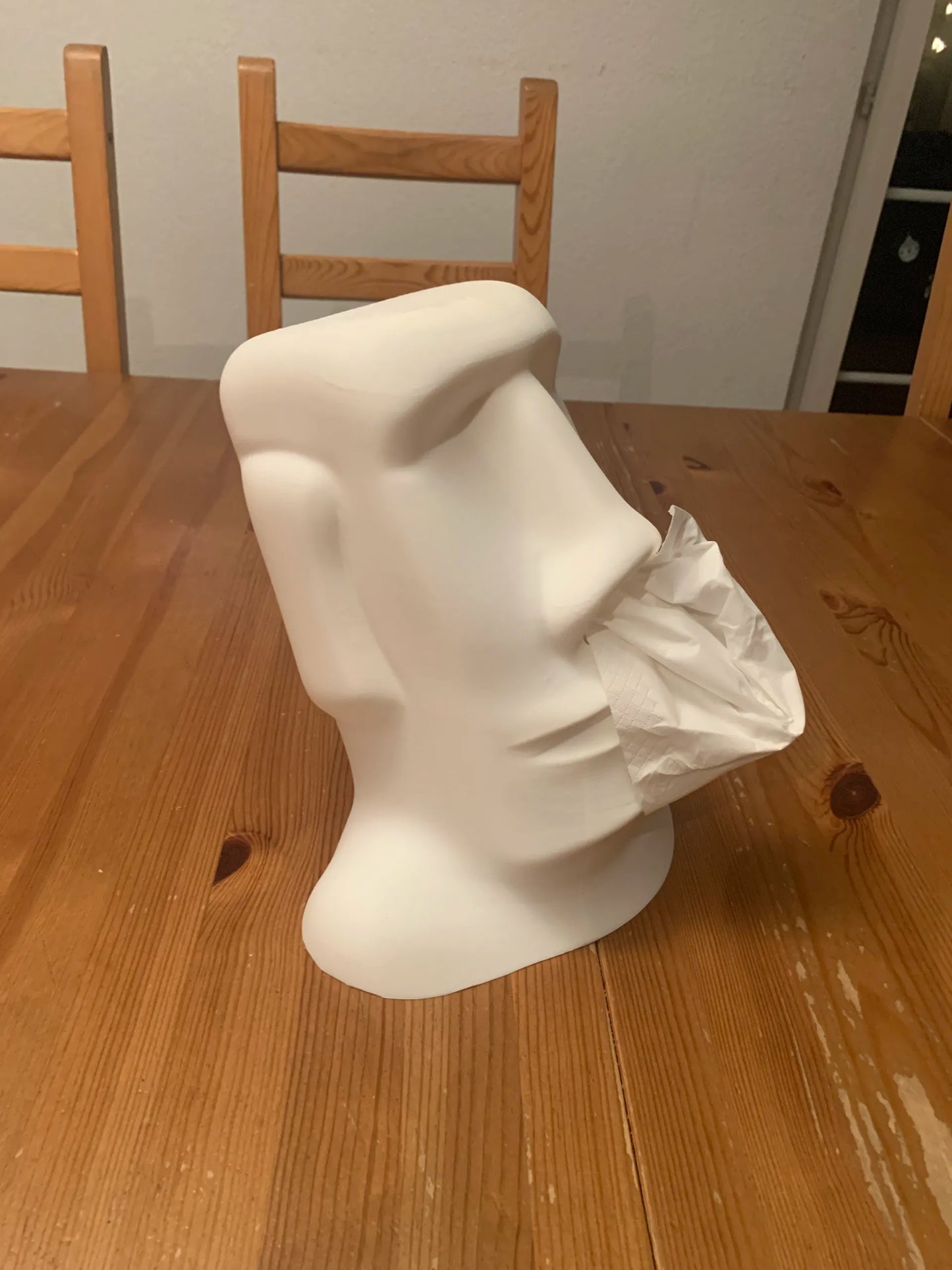 Moai Tissue Box and HeadPhone Holder
