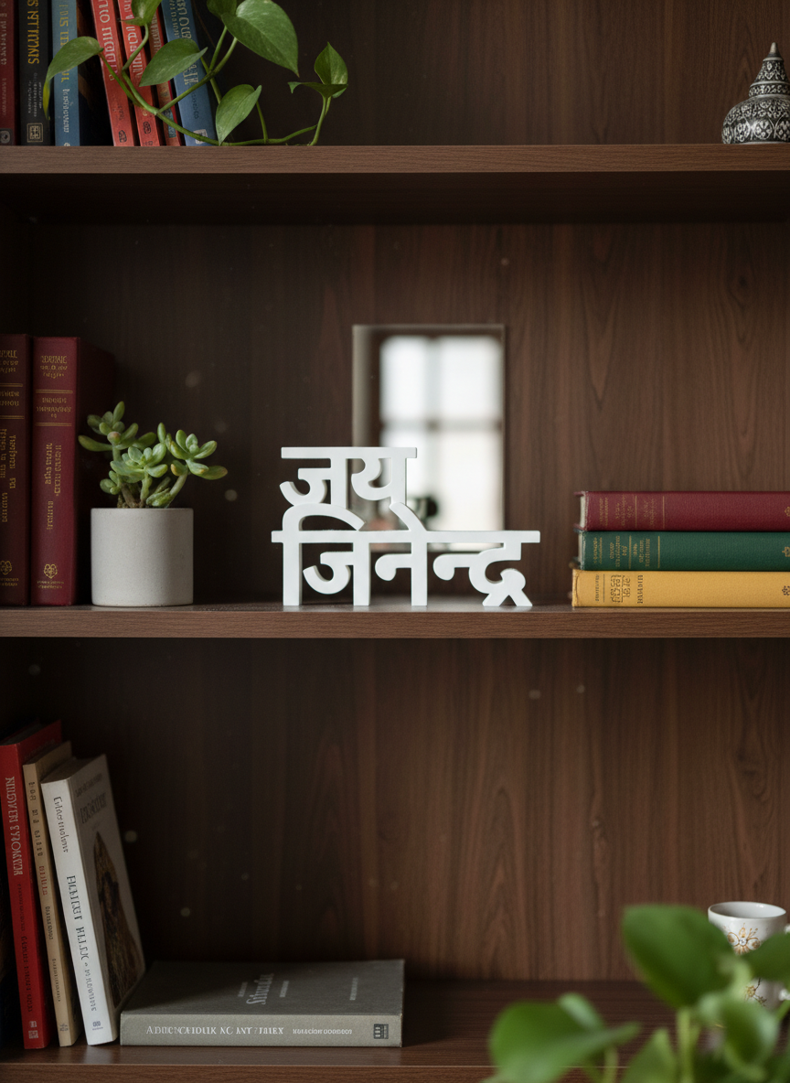 Jai Jinendra Table Sign
