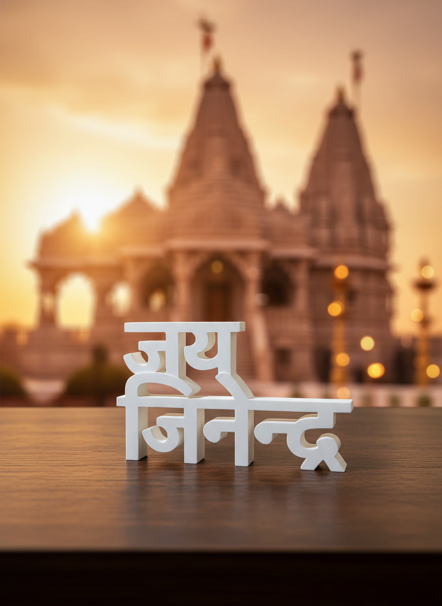 Jai Jinendra Table Sign