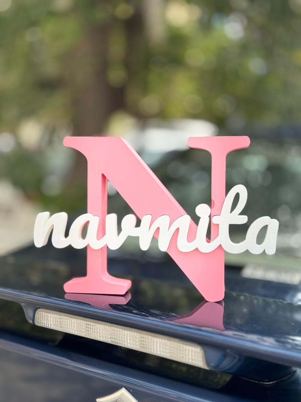 Personalized Name Letter Sign for Kids Room Decor | Custom Alphabet Name Stand | Nursery Decor Gift