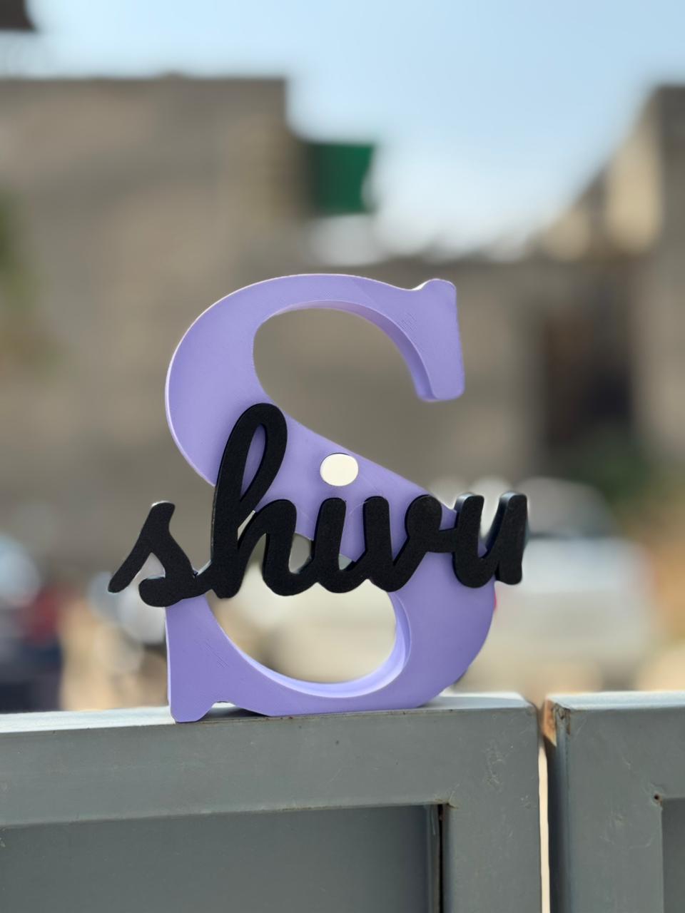 Personalized Name Letter Sign for Kids Room Decor | Custom Alphabet Name Stand | Nursery Decor Gift