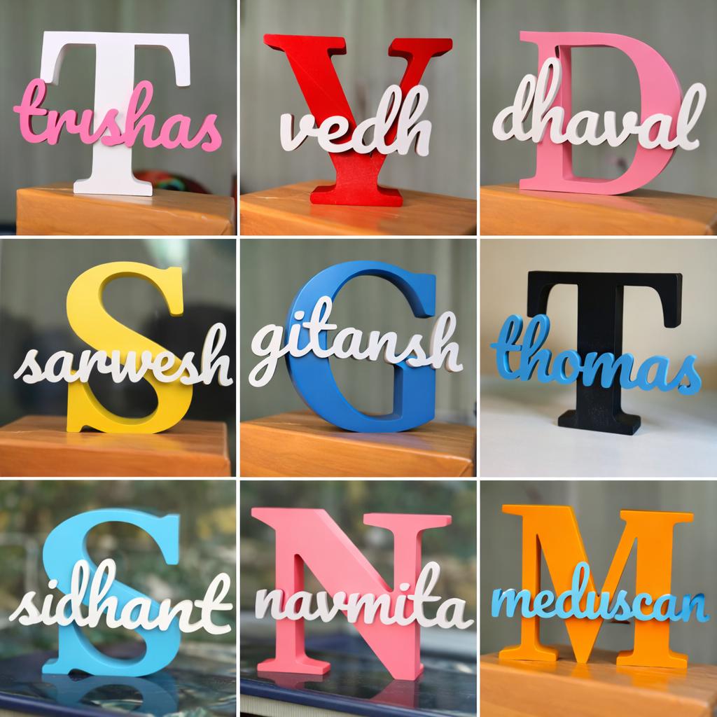 Personalized Name Letter Sign for Kids – Novelty Boy