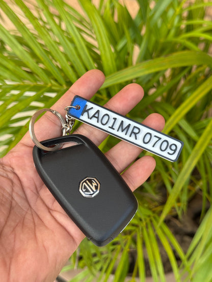 Custom Number Plate Keychain