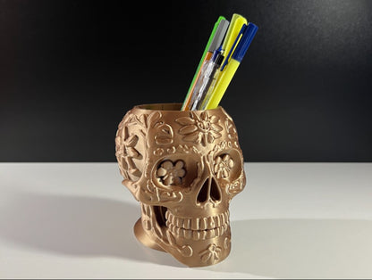 Sugar Skull Pen Stand
