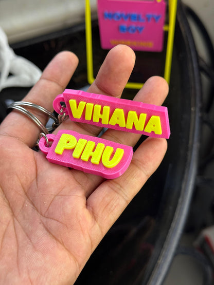 Custom Name Keychain – Single Word | Personalized | 2-4 Inch