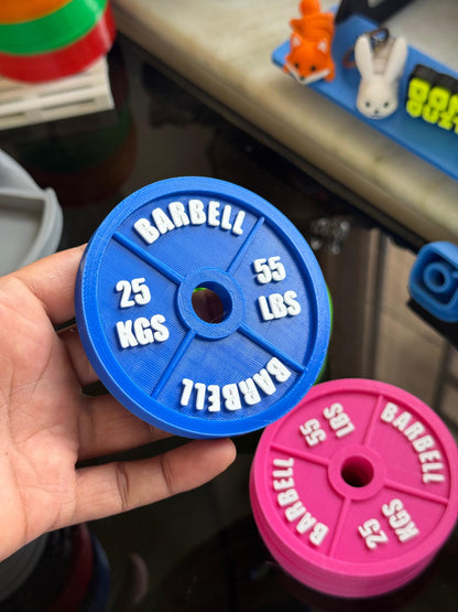 Custom Gym Plate 4x4" Fridge Magnet